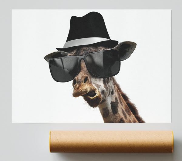 Mafia Giraffe Poster