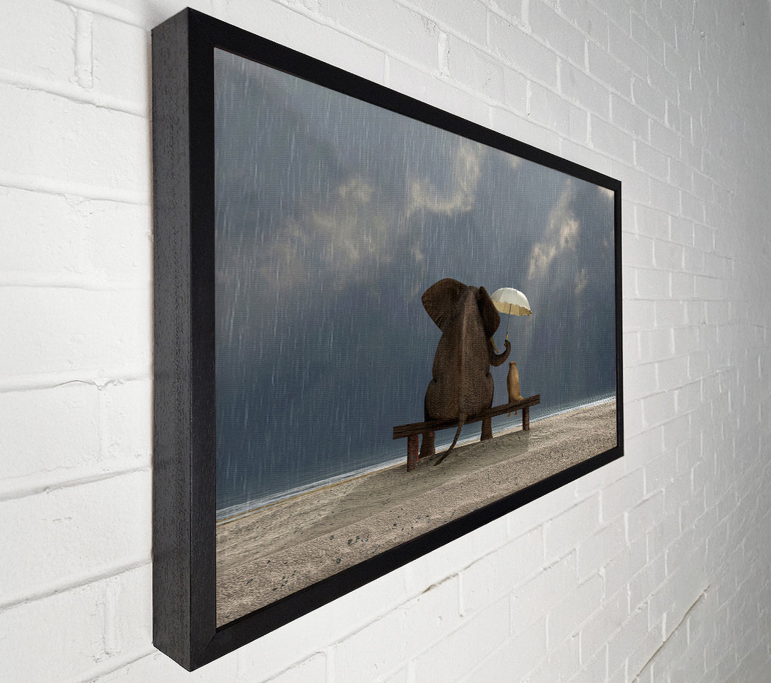  A Canvas Print of Helpful Elephant Canvas Print