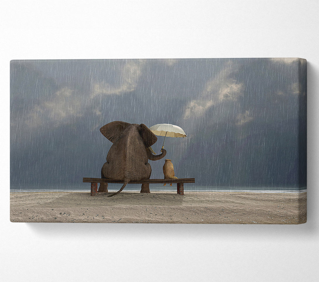  A Canvas Print of Helpful Elephant Canvas Print