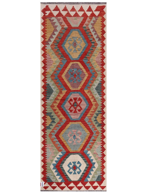Maimana Afghanistan Kilim Rug - 238 x 85 cm