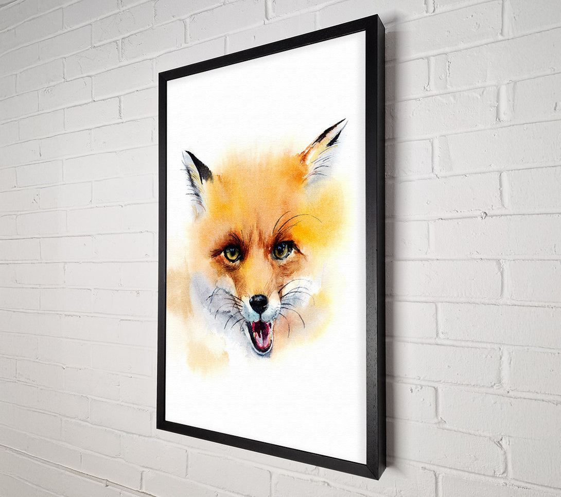  A Canvas Print of Cheeky Fox Canvas Print
