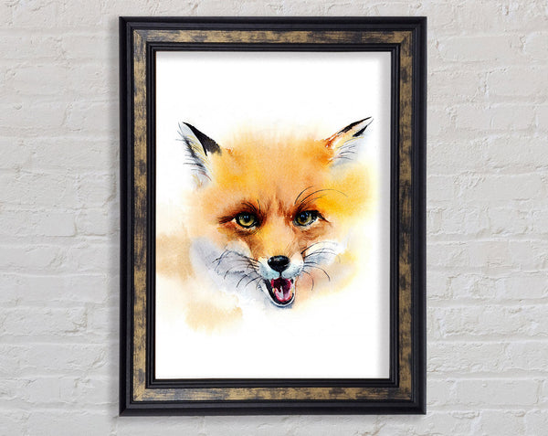 Cheeky Fox Framed Print