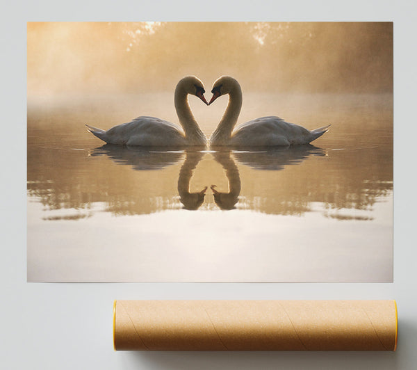 Swan Lake Love Giclee Print