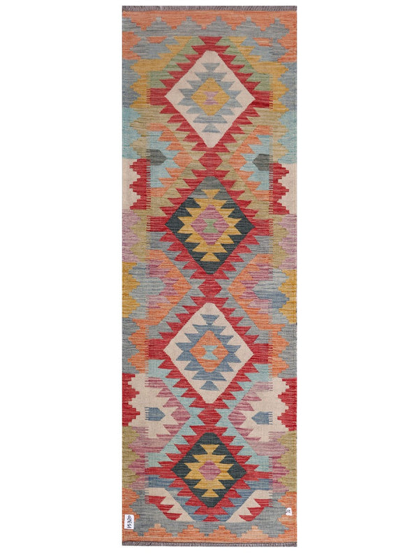 Maimana Afghanistan Kilim Rug - 245 x81 cm