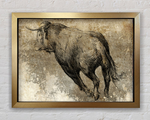 Bull Run Framed Print