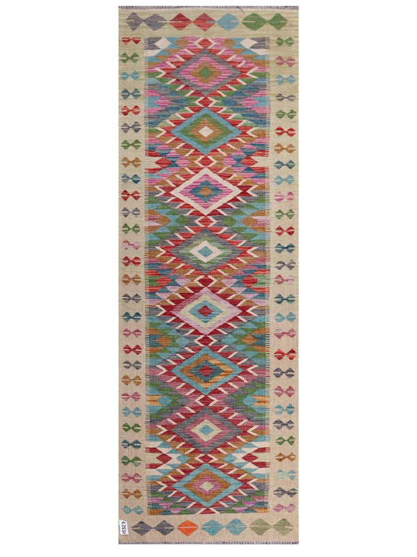 Maimana Afghanistan Kilim Rug - 239 x82 cm