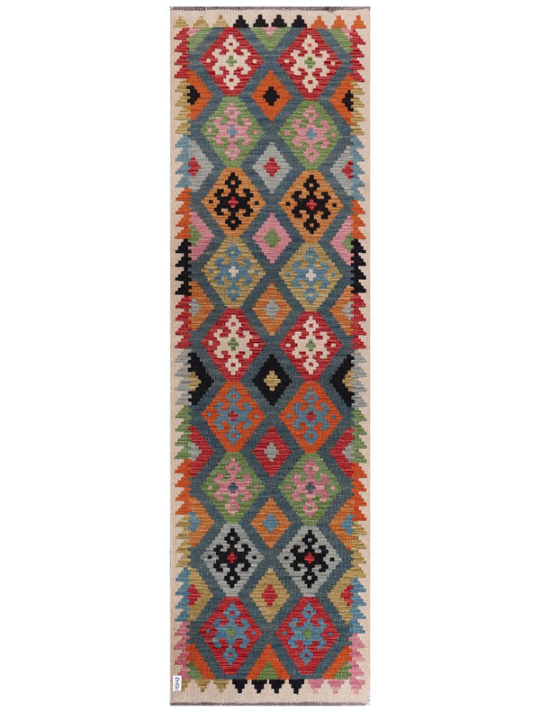 Maimana Afghanistan Kilim Runner - 288 x 84 cm