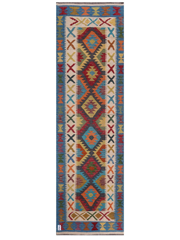 Maimana Afghanistan Kilim Runner - 291 x 86 cm