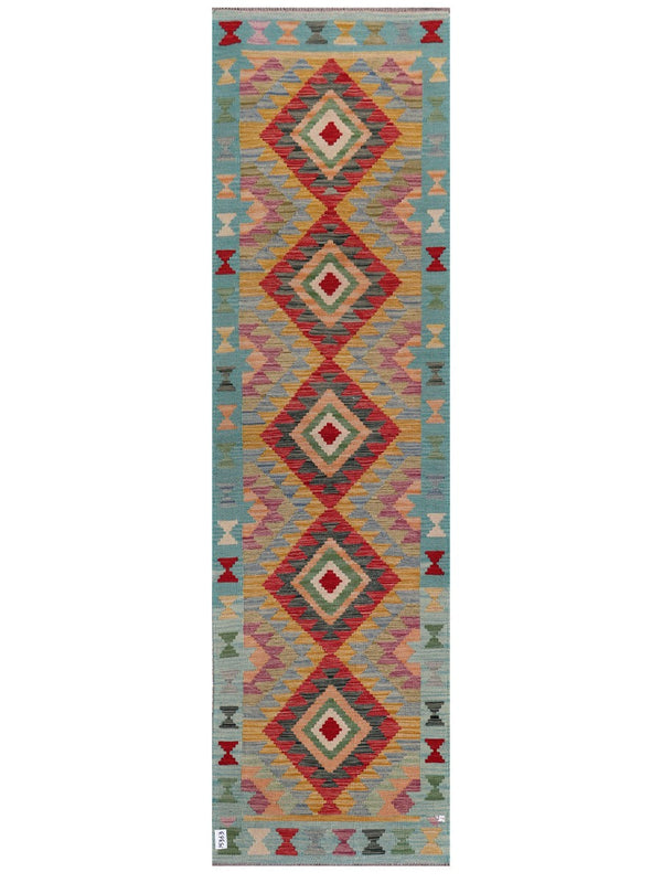 Maimana Afghanistan Kilim Runner - 294 x 83 cm