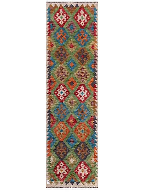 Maimana Afghanistan Kilim Runner - 294 x 83 cm
