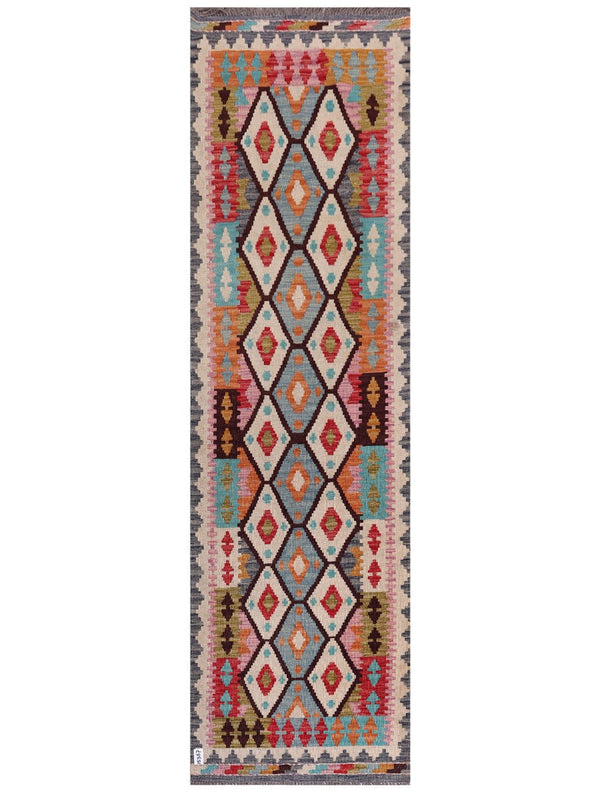 Maimana Afghanistan Kilim Runner - 302 x 87 cm