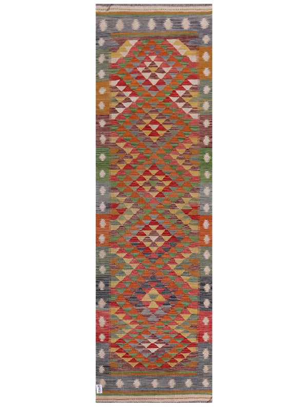 Maimana Afghanistan Kilim Runner - 292 x 87 cm