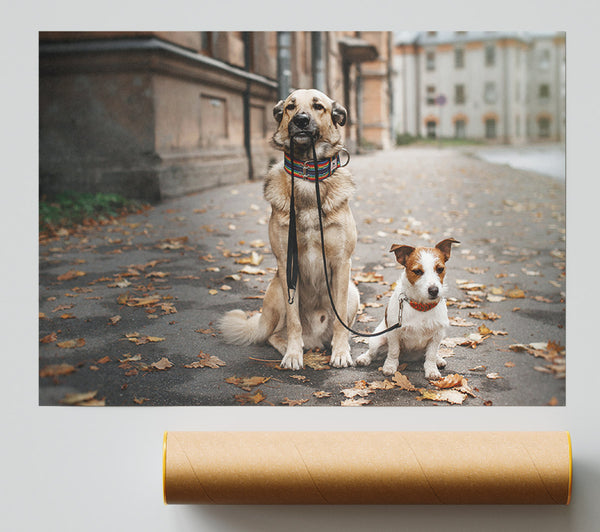Dog Walking Dog Print