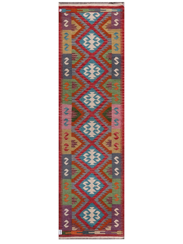 Maimana Afghanistan Kilim Runner - 301 x 85 cm