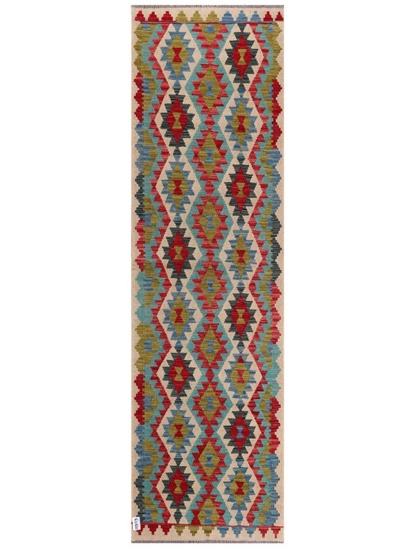 Maimana Afghanistan Kilim Runner - 283 x 83 cm