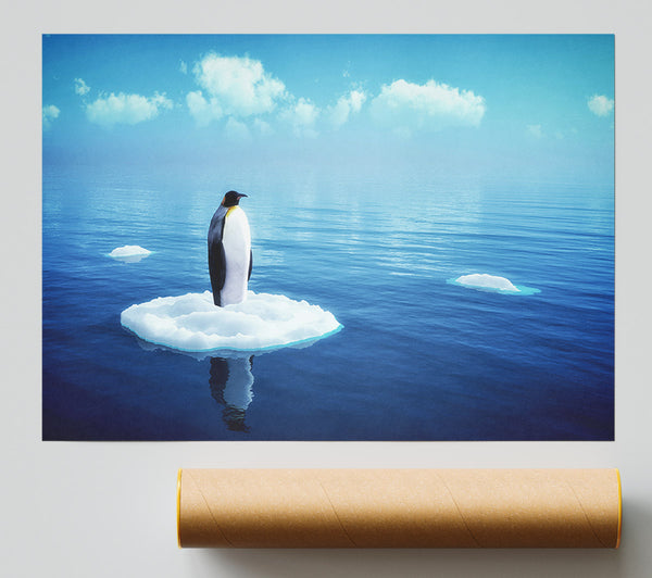 Penguin Drift Print