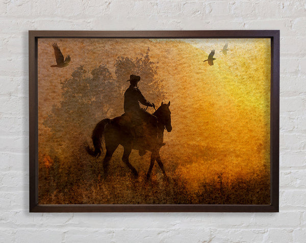 Cowboy-Sonnenuntergang