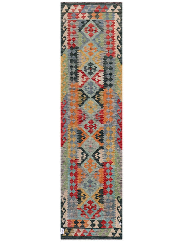 Maimana Afghanistan Kilim Runner - 294 x 78 cm