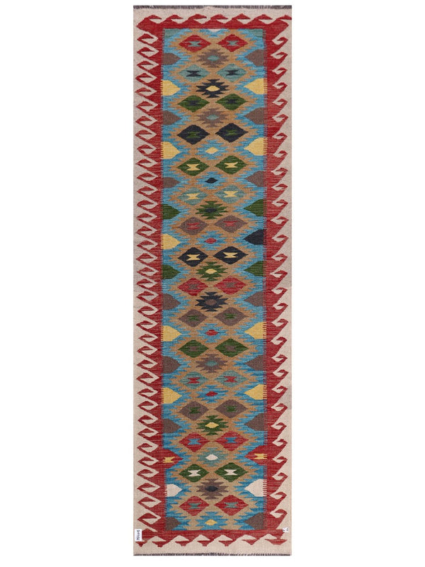 Maimana Afghanistan Kilim Runner - 300 x 88 cm