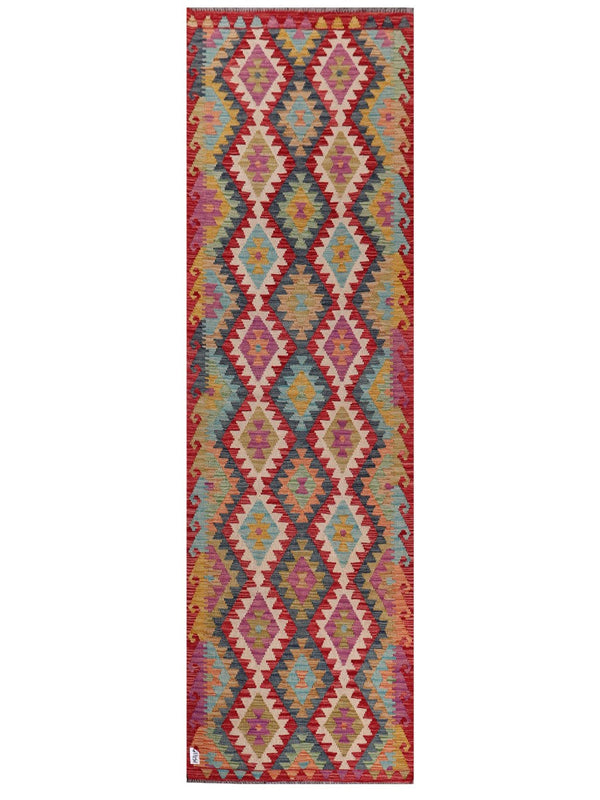 Maimana Afghanistan Kilim Runner - 299 x 89 cm