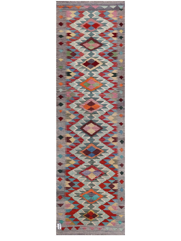Maimana Afghanistan Kilim Runner - 295 x 88 cm
