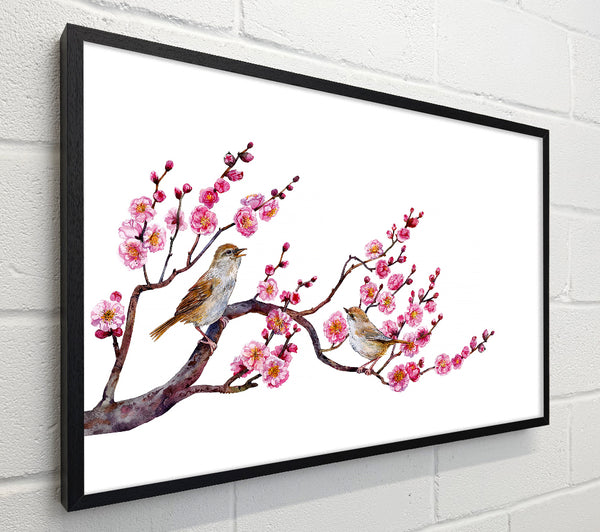 Cherry Tree Love Birds
