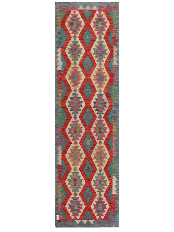 Maimana Afghanistan Kilim Runner - 296 x 85 cm
