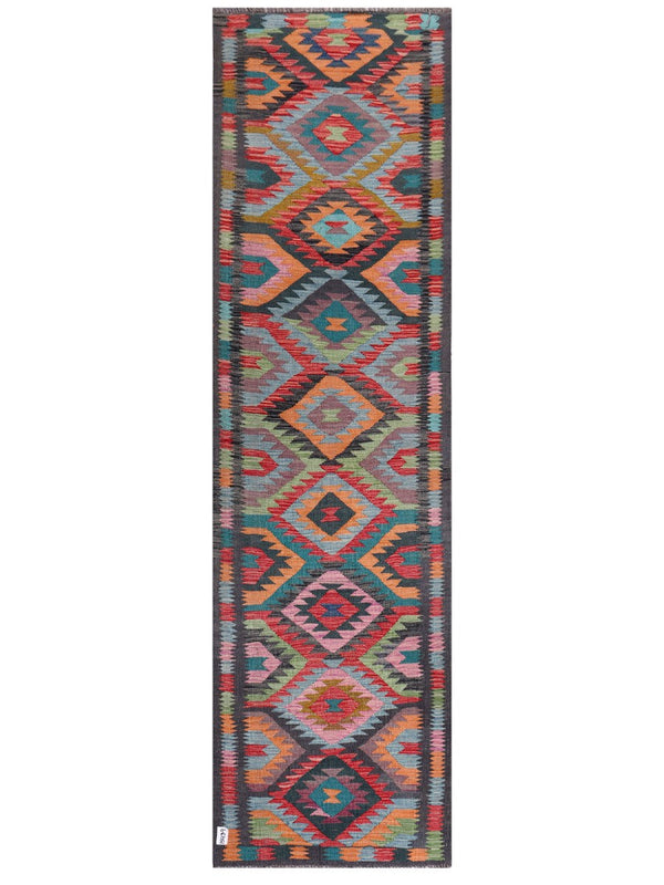 Maimana Afghanistan Kilim Runner - 297 x 84 cm