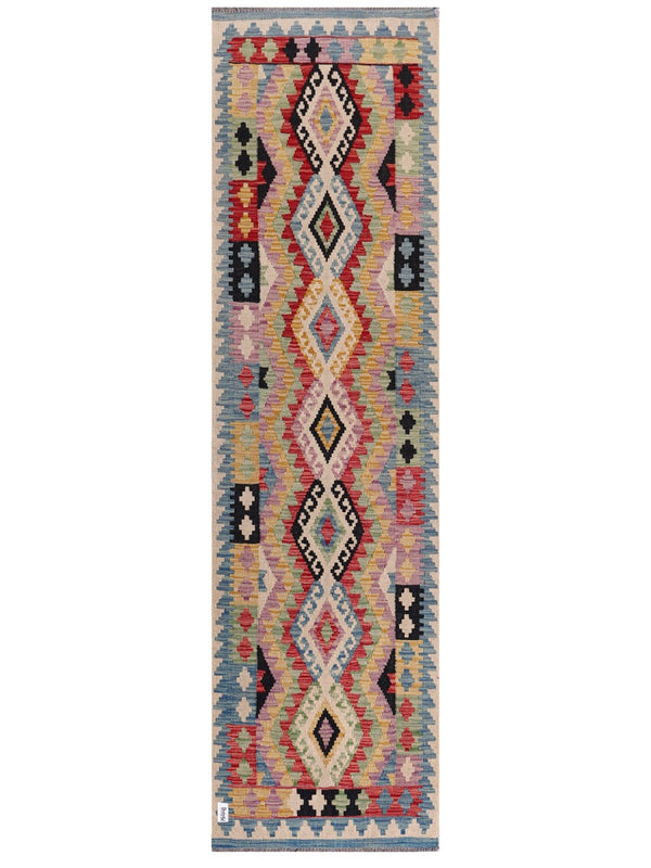 Maimana Afghanistan Kilim Runner - 291 x 80 cm