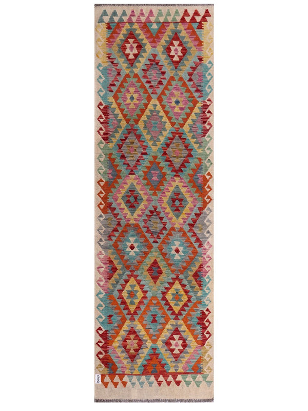 Maimana Afghanistan Kilim Runner - 285 x 87 cm