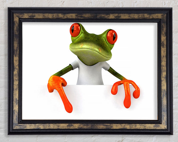Frog What Framed Print