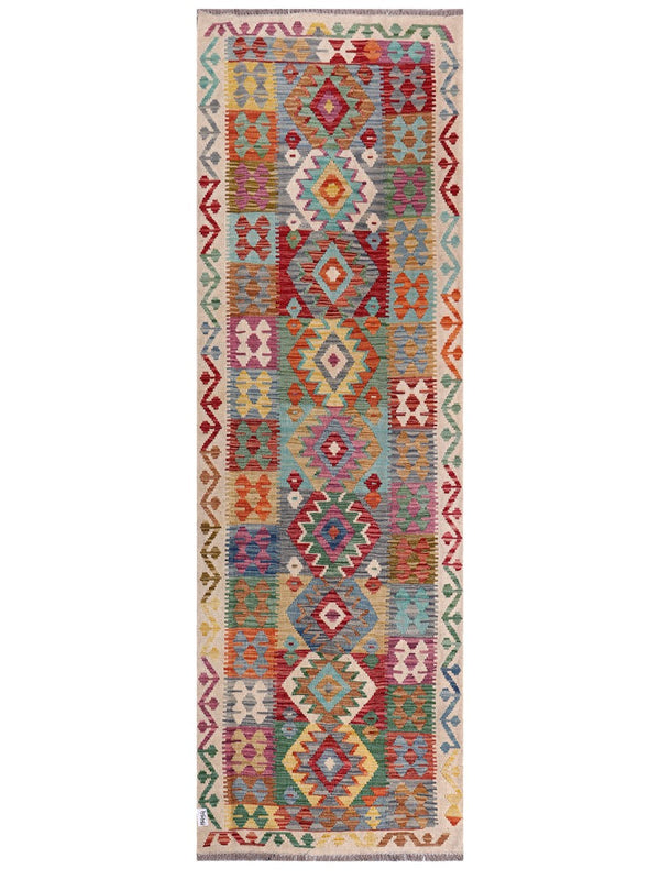 Maimana Afghanistan Kilim Runner - 295 x 94 cm