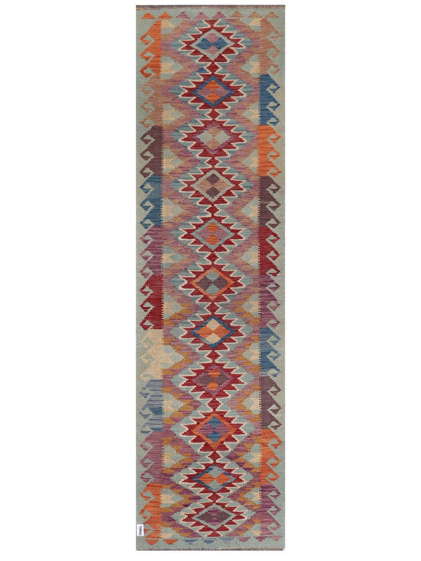 Maimana Afghanistan Kilim Runner - 302 x 84 cm