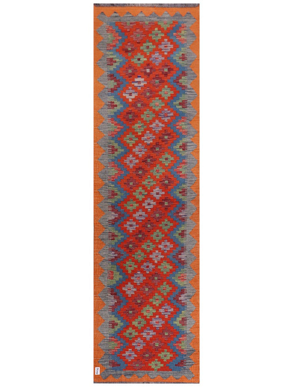 Maimana Afghanistan Kilim Runner - 299 x 85 cm