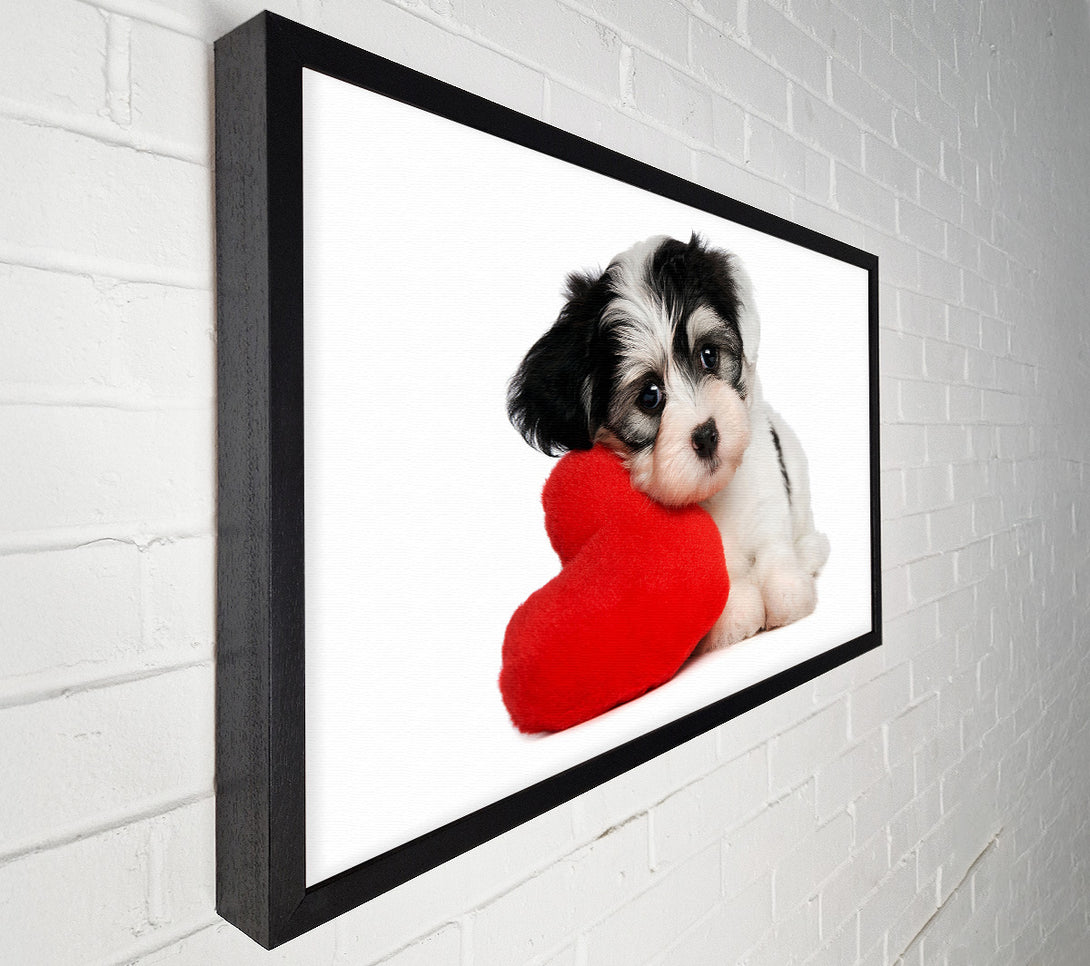  A Canvas Print of Puppy Love Canvas Wall Art