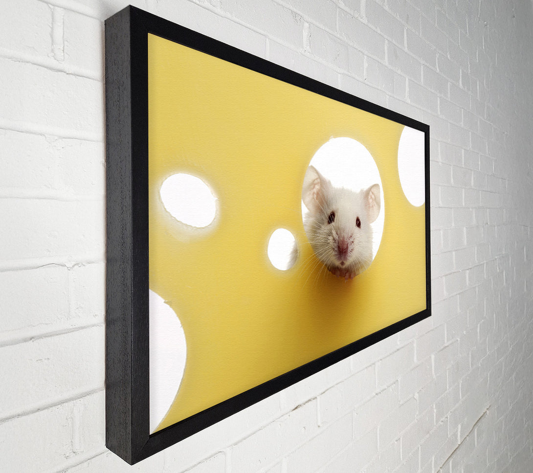  A Canvas Print of Cheesy Mouse Canvas Wall Art