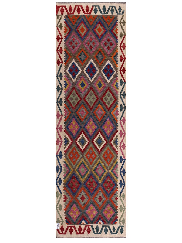 Maimana Afghanistan Kilim Runner - 285 x 87 cm