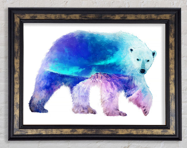 Polar Bear Glory Framed Print