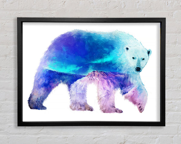 Polar Bear Glory Framed Print