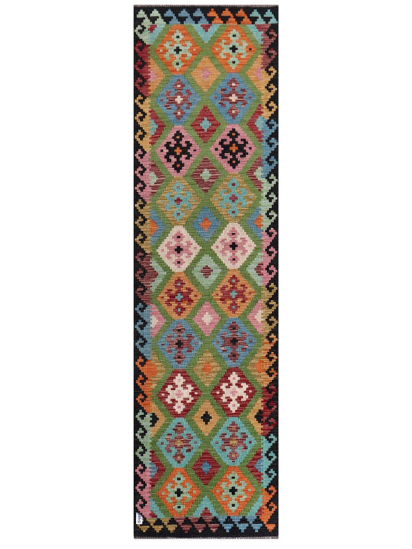 Maimana Afghanistan Kilim Runner - 301 x 83 cm