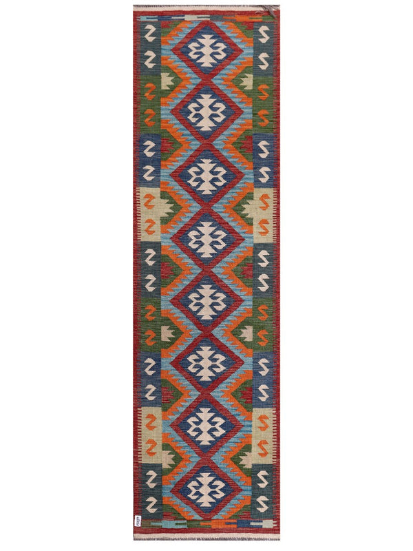 Maimana Afghanistan Kilim Runner - 300 x 84 cm