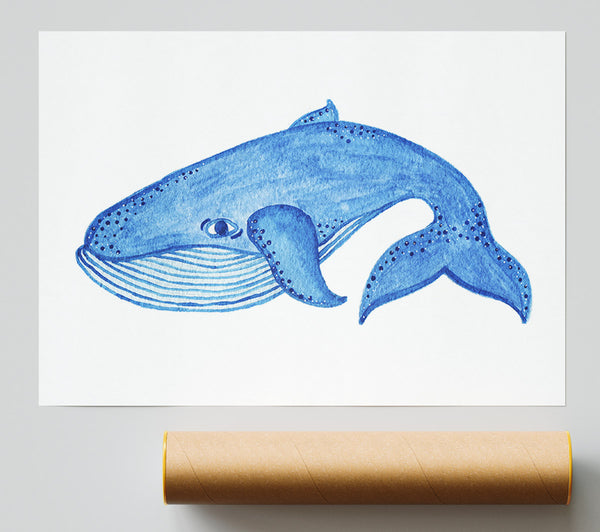 Blue Whale Poster
