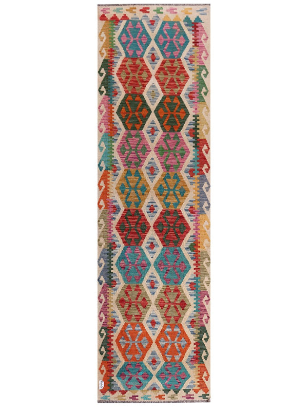 Maimana Afghanistan Kilim Runner - 301 x 87 cm