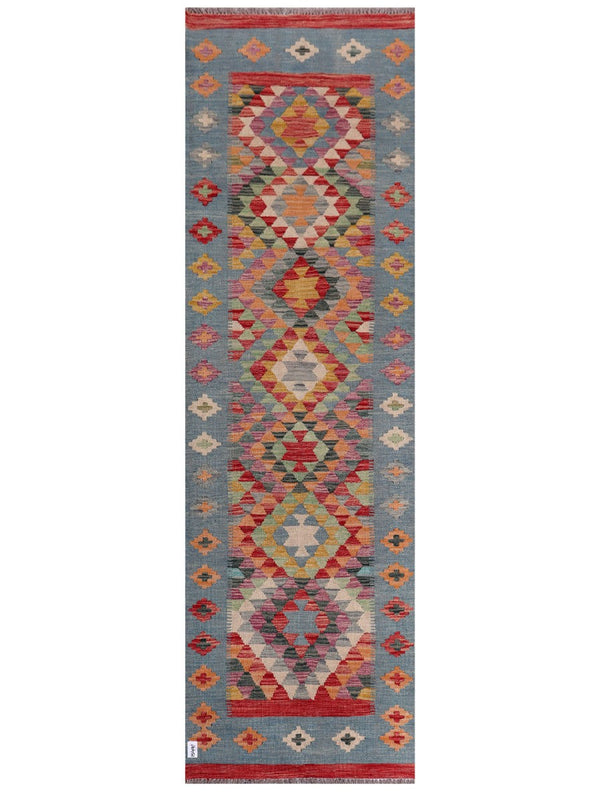Maimana Afghanistan Kilim Runner - 292 x 88 cm