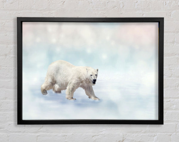 Polar Bear Twinkle Framed Print