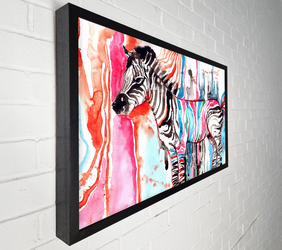  A Canvas Print of Funky Zebra Canvas Art