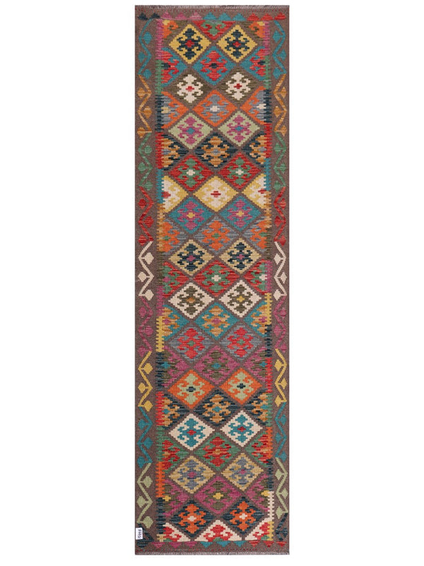 Maimana Afghanistan Kilim Runner - 304 x 87 cm