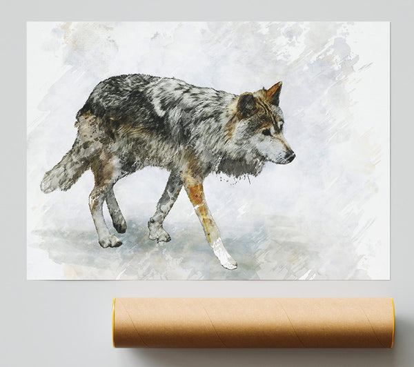 Wolf Trek Print
