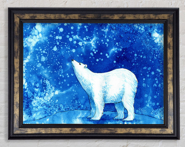 Magical Polar Bear Framed Print