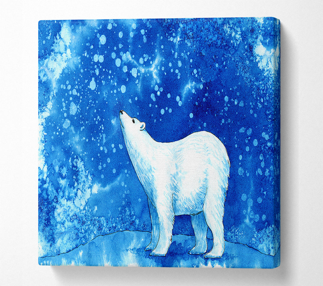  A Canvas Print of Magical Polar Bear Canvas Print